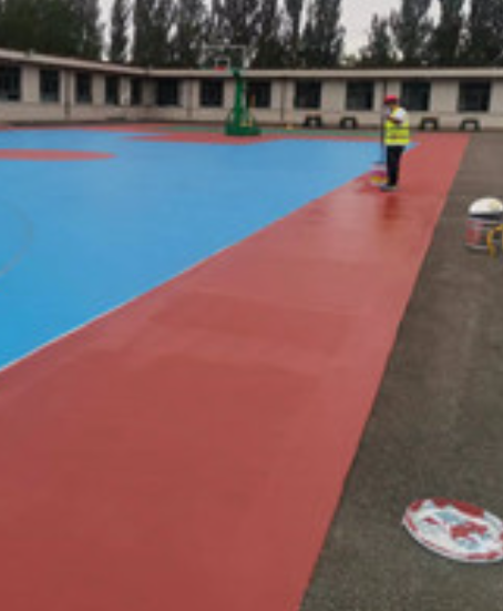建湖旧篮球场地面改造翻新整改   